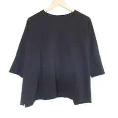 美品 23SS JOURNAL STANDARD relume ジャーナルスタンダードレリューム MVSコットンワイドプルオーバー カットソー F ブラック レディース 古着 中古 USED