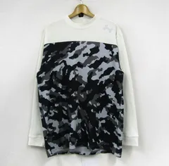 アンダーアーマー 長袖Ｔシャツ コールドギア ゴルフ スポーツウエア 大きいサイズ メンズ XXLサイズ ホワイト系 UNDER ARMOUR 【中古】