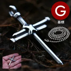 ネックレス メンズ Vintage レディース アクセサリー ペンダント 316L ステンレス チェーンボール NEK 7987482（G  墓標）