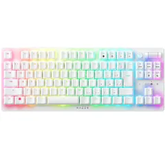 Razer レイザー DeathStalker V2 Pro Tenkeyless JP White Edition Linear Optical Switch トップクラスのワイヤレス2.4GHz/Bluetooth 接続と薄型オプティカルスイッチを搭載し 