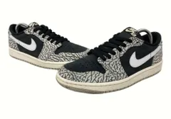 ナイキ NIKE 23年製 AIR JORDAN 1 RETRO LOW OG BLACK ELEPHANT エア ジョーダン レトロ ロー ブラック セメント AJ1 灰 黒 メンズ靴 スニーカー ブラック 25cm 104-shoes623