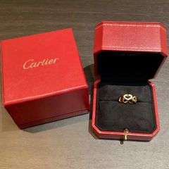 新品仕上げ カルティエ Cartier Cハートリング K18 18金 ダイヤモンド YG イエローゴールド #49 9号 指輪 7.1ｇ C61063/T170