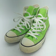 ◇ Θ CONVERSE コンバース オールスター ハイカットスニーカー サイズ23.5 ライトグリーン系 レディース E  【1501230044806】