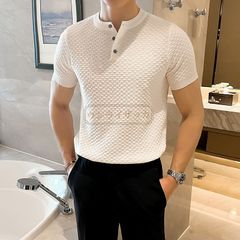 新品! Tシャツ メンズ トップス ワッフル 夏 半袖 涼しい シンプル カジュアル おしゃれ かっこいい お洒落 夏物 夏服 通学 通勤 部屋着 大人 ファッション プレゼント kkkagw
