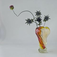 【送料無料】　岩田ガラス　岩田硝子　岩田工芸ガラス　昭和レトロ　ディスプレイ　撮影小物　小道具　日本製　時代物　年代物　アンティーク　古道具　カラフル