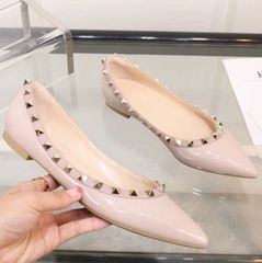 パンプス 22.5 フラットパンプス 通勤 オフィス 通学 ぺたんこ べージュ