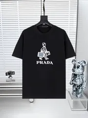 【今日特価】Prada プラダ 25SS ロゴプリント T シャツ