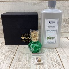 新品未使用/ノエル　ミニランプ　ロイ(グリーン)&パフュームオイル(ユーカリ)付き