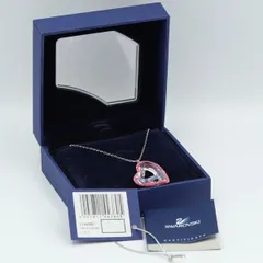 新品同様 箱付 スワロフスキー 1144380 ピンク クリスタル ミニスウィート ハート ネックレス STU