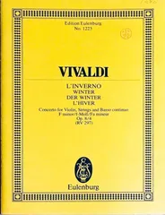 ヴィヴァルディ 合奏協奏曲「四季」全曲合本　弦楽器/チェンバロ　パート譜セット ヴィヴァルディ: 合奏協奏曲「四季」/全曲合本(ソロ・バイオリン