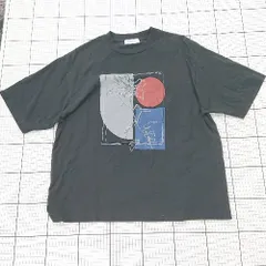 ◇ ⊂ MONO-MART モノマート プリント 半袖 丸首プリントコットンTシャツ サイズM ブラック系 メンズ E  【1508060023698】