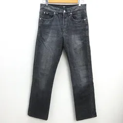 C■ヒューゴボス/HUGO BOSS STRETCH ブラックデニムパンツ/ジーンズ【31/34】黒灰/MENS■100【中古】のサムネイル