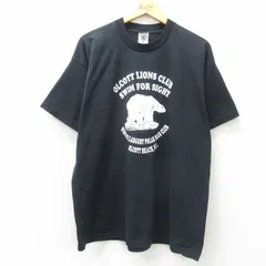 XL/古着 フルーツオブザルーム 半袖 ビンテージ Tシャツ メンズ 00s 白くま ホワイト クルーネック 黒 ブラック 25jul19 中古