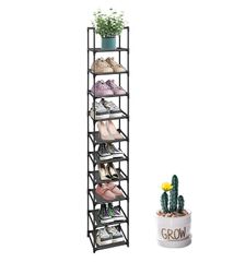 【大安売り】シューズラック 10段 靴収納 10足 下駄箱 省スペース玄関収納 おしゃれ 靴入れ 靴棚 玄関に靴を効率収納 組み立て式幅約30×奥行30×高さ176cm