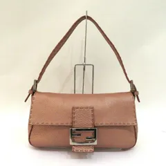     中古 フェンディ マンマバケット セレリア ハンドバッグ ABランク レザー シルバー金具 ピンク レディース FENDI 【送料無料】【西神店】