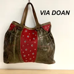 美品　VIA DOAN 牛革　本革　ハンドバッグ　チョコ　レディース　DBR 美品 VIA DOAN 牛革 本革 ハンドバッグ チョコ レディース DBR