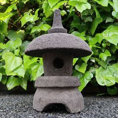 天然石・道しるべ石灯篭・坪庭灯篭・露地庭灯篭】庭石オブジェ置物箱庭