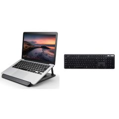 【人気商品】ノートPCスタンド 折りたたみ 【キーボードセット】エレコム 回転式 ブラック PCA-LTSR8BK