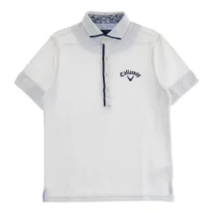 サイズ：L CALLAWAY キャロウェイ  半袖ポロシャツ  ホワイト系 [240101510361] ゴルフウェア メンズ ストスト