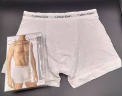 Calvin Klein(カルバンクライン)  コットンストレッチ ボクサーパンツ ホワイト 1枚 メンズボクサーパンツ 男性下着 U2662