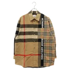 BURBERRY LONDON (バーバリーロンドン) LOGO PRINT OVERSIZED SHIRT ロゴプリント オーバーサイズシャツ 8033101のサムネイル
