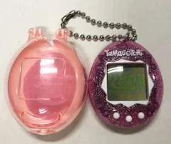 33. オリジナルたまごっち ピンクグリッター ケース付き ◆●