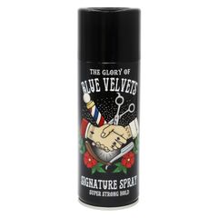 新品 250g 無香料タイプ リーゼント SPRAY バーバー ブルーベルベッツ SIGNATURE ウルトラハード BV セット力 ツヤ感 スプレー ハードセット BLUE スーパーストロングホールド VELVET'S