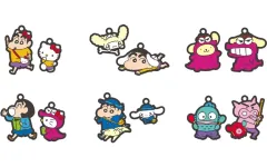 【中古】キーホルダー 全6種セット 「クレヨンしんちゃん×サンリオキャラクターズ ペアチャームコレクション」