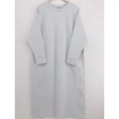 ◇ Aunt Marie's アントマリーズ 2021SS 長袖 ロング ボンディング ワンピース サイズ F ライトグレー レディース  【中古】 【1204010000985】