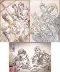 【中古】キャラカード 全3種セット 色紙風かあど 「特 刀剣乱舞-花丸- ～雪月華～ 雪ノ巻」 第2週目入場者特典