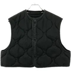 HYKE ハイク 23AW QUILTED CROPPED VEST キルティングクロップドベスト 232-17403 ブラック OSFAのサムネイル