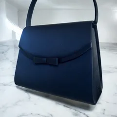 未使用級 東京ソワール PETIT SOIR プチソワール フォーマルバッグ お受験バッグ 冠婚葬祭 リボン ハンドバッグ ブラック 美品