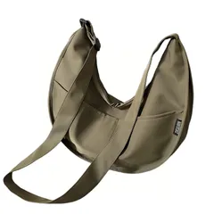 [LeafIn] ショルダーバッグ レディース メンズ ななめがけバッグ 大容量 トートバッグ かばん 無地 男女兼用 軽量 通学 通勤 おしゃれ 1113