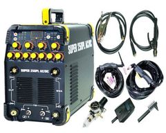 【スーパースペック】交流/直流 インバーター TIG溶接機+プラズマカッター SUPER250PL AC/DC！パルス溶接 単相100V/200V 鉄 ステン アルミ