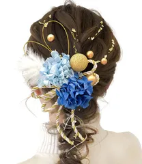 特別価格　ヘッドパーツ ブライダル 浴衣に 着物 袴 網 和装 結婚式 振袖 前撮り 造花 ヘアアクセサリー ロープ 人気 組紐 カスミソウ 手作り かすみ草 金箔 水引 ドライフラワー 専用ケース付き 卒業式 成人式 髪飾り10色展】 JZOON【卒業式