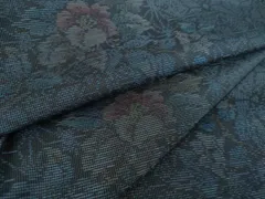 平和屋着物●本場大島紬　9マルキ　麻の葉花文　正絹　逸品　DAAQ3348ps