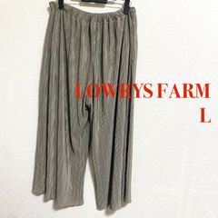 ローリーズファーム グリーン パンツ ワイド ゴム ポケット しわなし 艶