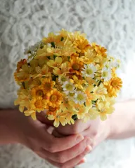 華やか♡イエローのプチブーケ