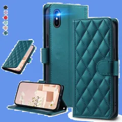 iPhone Xs、iPhone X キルティングレザー調 手帳型ケース エレガント 高質PU UnivoColors マグネット開閉式 カード収納機能 スタンド機能 液晶全面保護 レンズ保護 ストラップ付属(グリーン)