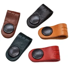 【在庫処】【セール中】【限定商品】【今がお買い時！】【早い者勝ち】バンド ケーブルクリップ 本革 通常サイズ コードクリップ 日本製 姫路レザー [タバラット] (5色セット ５個セット)