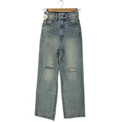 マウジー moussy HW CRASH LOOSE STRAIGHT レディース  24