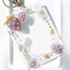 トレカケース キーホルダー デコ レジン オーロラガーデン - メルカリ