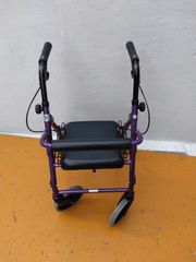 送料無料（一部地域を除く）　一部損傷あり　歩行器　ハッピーミニ・パープル　KM-25-0809-16