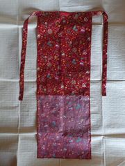 ☆ふんどし☆赤に宝尽くし模様プリントの越中褌「褌工房さっぽろ」９０ｃｍ