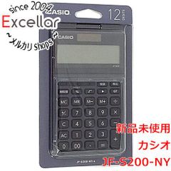 [bn:13] CASIO製　スタイリッシュ電卓 12桁 ジャストタイプ　JF-S200-NY　ネイビー