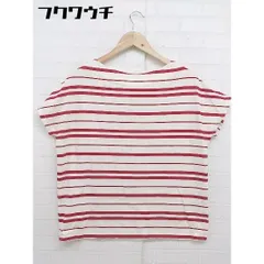 ◇ URBAN RESEARCH DOORS 総柄 半袖 Tシャツ カットソー サイズFree アイボリー系 レッド レディース  【中古】 【1109210003586】