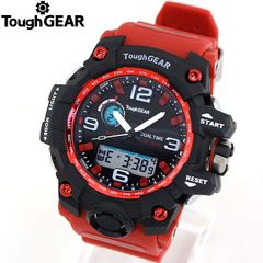 【訳あり】 腕時計 Tough GEAR タフギアー TGR-001m-RED アナログ デジタル メンズ 腕時計 TGR-001-SELECT-TGR-001m-RED