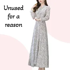 【訳あり未使用】ロングワンピース 長袖 フォーマル 上品 きれいめ エレガント 結婚式 二次会 パーティー レディース ワンピ ドレス