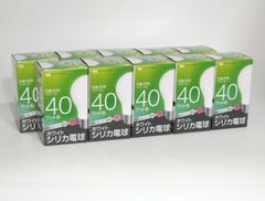 やさしい明るさが魅力★ホワイトシリカ電球40W形10個/セット
