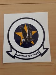 TOPGUN トップガン US NAVY EAGLES FIGHTING 85mm  ステッカー